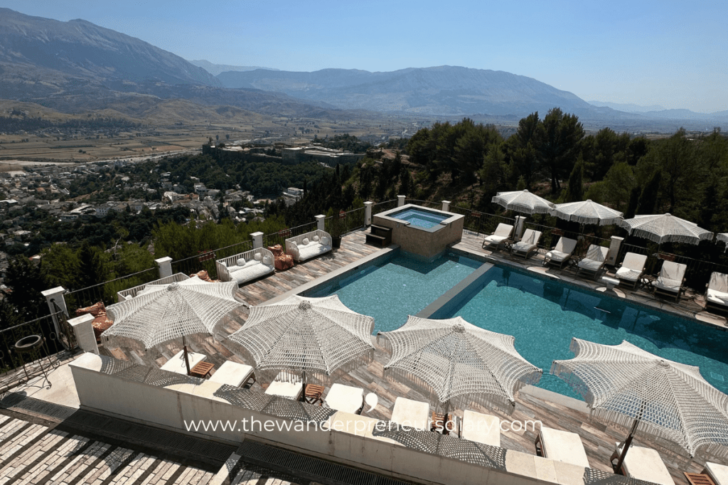 Pool Views from Kerculla Resort,&nbsp;Gjirokastër